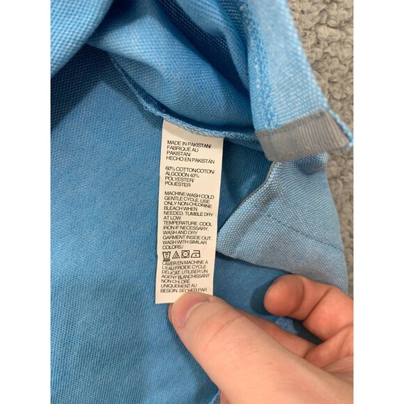 NWT Van Heusen Medium (M) Regular Fit Stain Shield Casual Polo Quarter Button-up - Picture 5 of 9